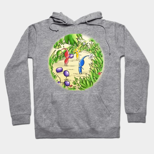 The Curious Pikmin Hoodie by aliyahart
